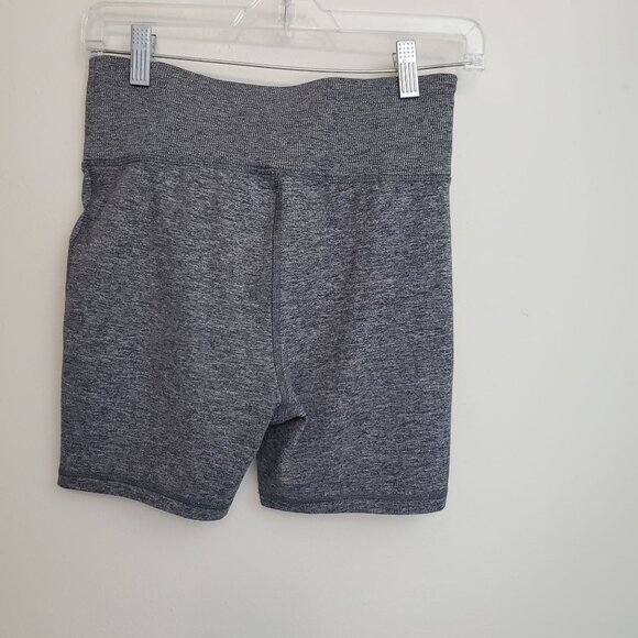 GapFit Brushed Tech Jersey bike shorts in black heather - Picture 6 of 9